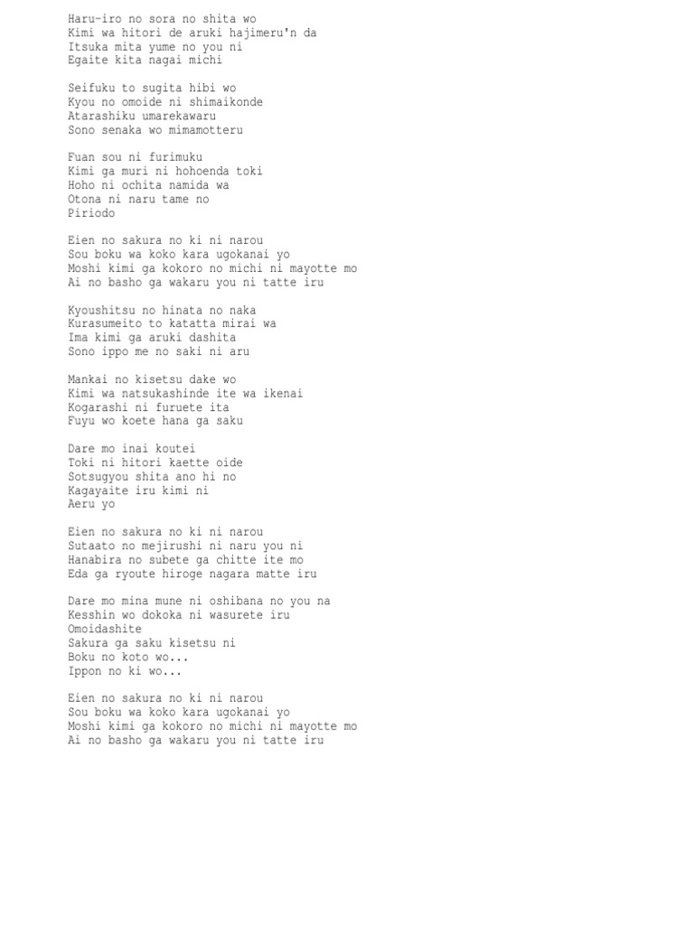 Sakura No Ki Ni Narou Akb48