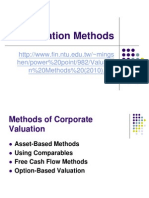 Valuation Methods (2010)