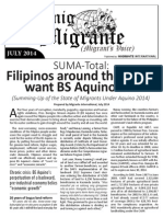 SUMA-Total: Filipinos Around The World Want BS Aquino Out