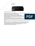 Cara Reset Printer Canon Mp237