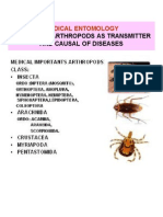 Medical Entomology: Studies On Arthropods As Transmitter and Causal of Diseases