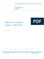 Quarterly Coal Report January - March 2014: June 2014