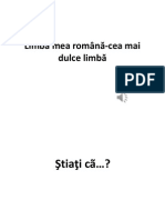 Limba Mea Română-Cea Mai Dulce Limbă