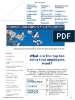 Top Ten Employability Skills