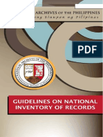NAP Circular 4 (Guidelines On National Inventory of Records)