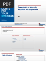 Download Opportunity in Mosquito Repellent Industry in India_Feedback OTS_2014 by Feedback Business Consulting Services Pvt Ltd SN233315264 doc pdf