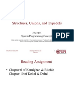 Structures, Unions, and Typedefs: CS-2303 System Programming Concepts