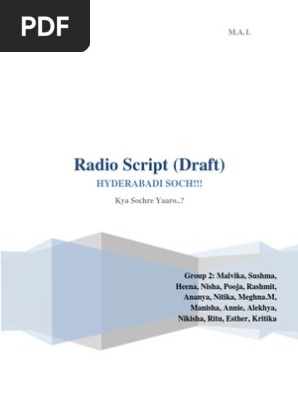 Radio Script
