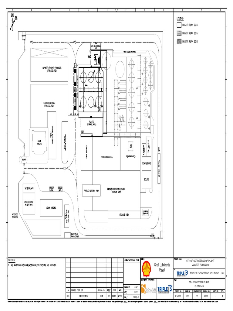 6th October Plant Master Plan 2014 | PDF