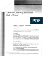 Code of Ethics - Assessments