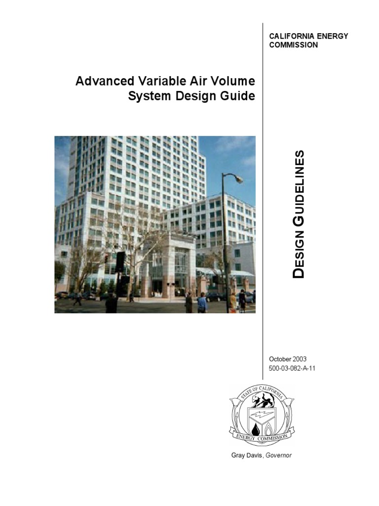 VAV Design Guideline | PDF | Duct (Flow) | Ventilation (Architecture)