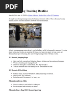 12 Week Boxing Training Program PDF | PDF | Strength Training ...