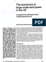 The Economics of Large-Scale Wind Power in The UK A Model of An Optimally Mixed CEGB Electricity Grid