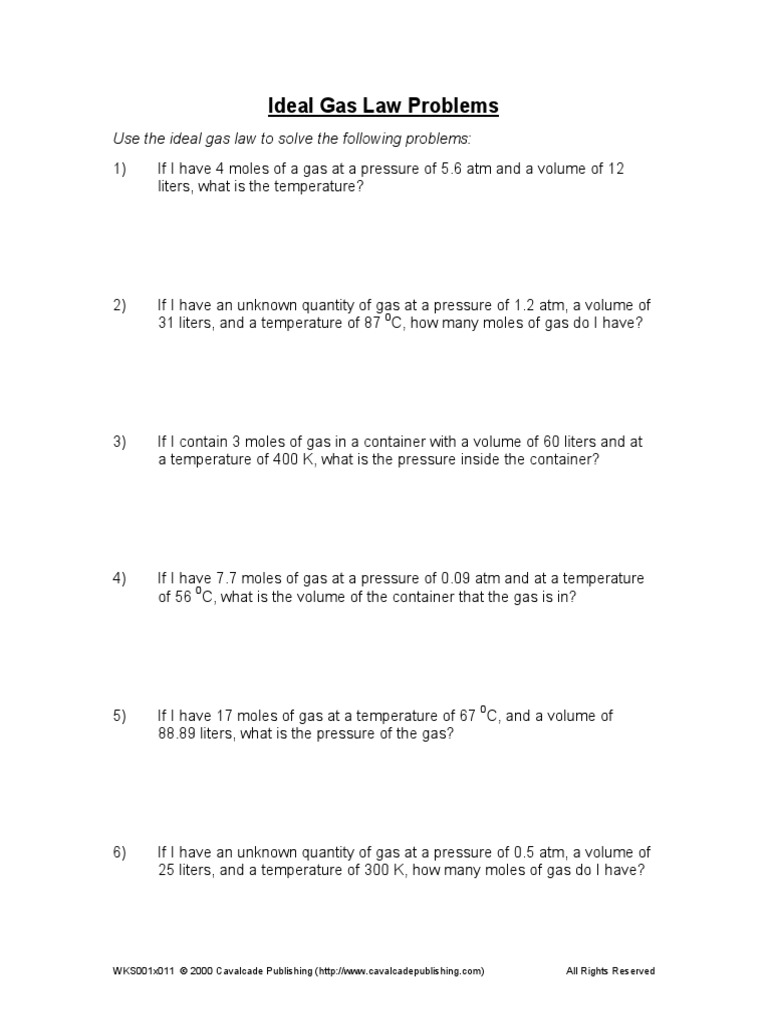 contoh Soal Gas Ideal Gases Pressure Free 30day