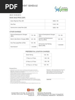 Payment Plan Skygarden