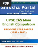 E Book IAS Main English Compulsory Papers Year 1997 2012