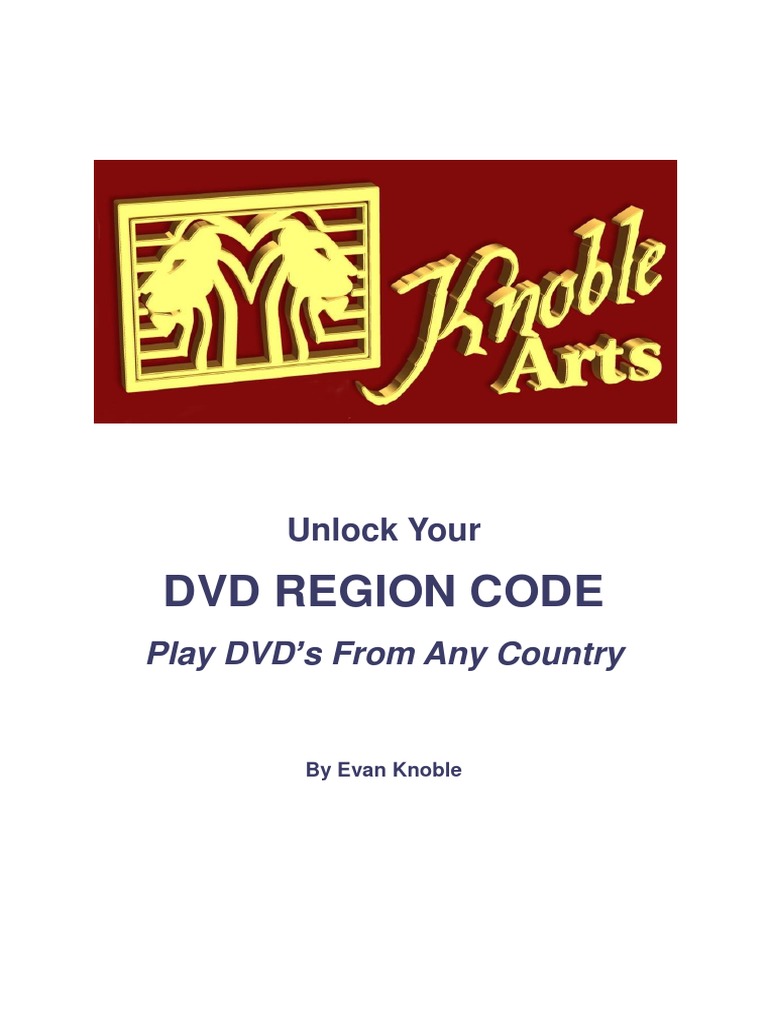 Unlock Your DVD Region Code PDF Media Technology Electronics