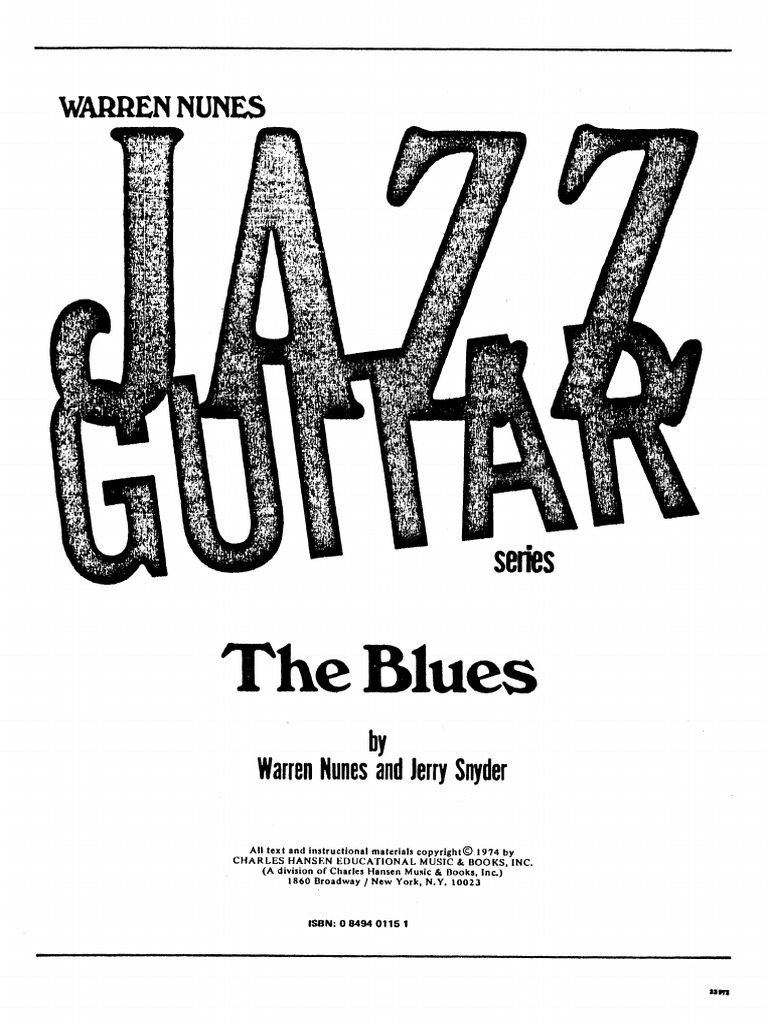 Warren Nunes The Blues PDF