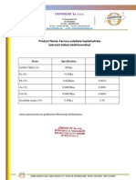 Siarczan żelaza (II) siedmiowodny - Ferrous sulphate heptahydrate - CHEMIGLOB.COM - Karta charakterystyki