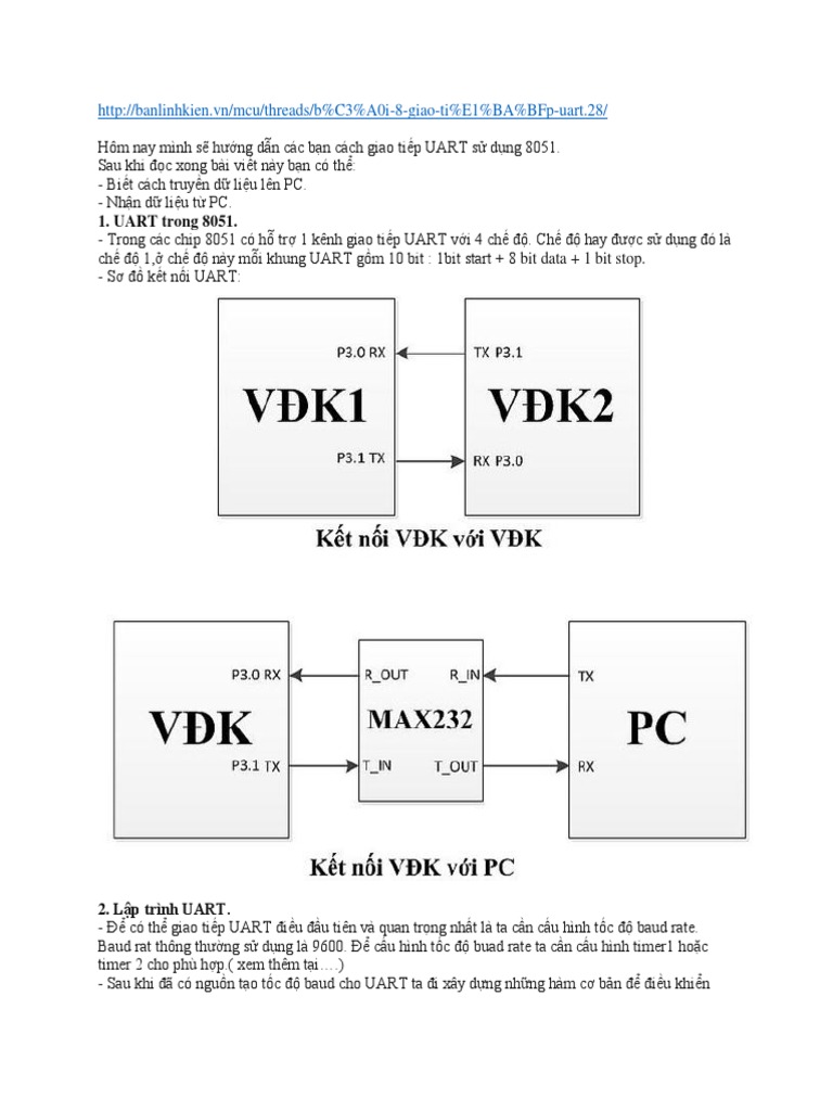 UART Trong 8051 | PDF