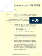 Conversion of Agricultural Lands (Dar Memo 2 Series of 2002)