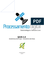 QGIS 2.4: Estatísticas de Grupo - Somatório de Áreas