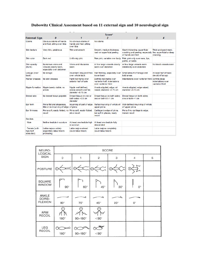 Dubowitz Clinical Assessment Guide | PDF | Self-Improvement