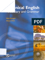 Technical English Vocabulary and Grammar Alison Pohl Nick Brieger 2002