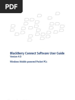 Blackberry Connect Software User Guide: Windows Mobile Powered Pocket Pcs