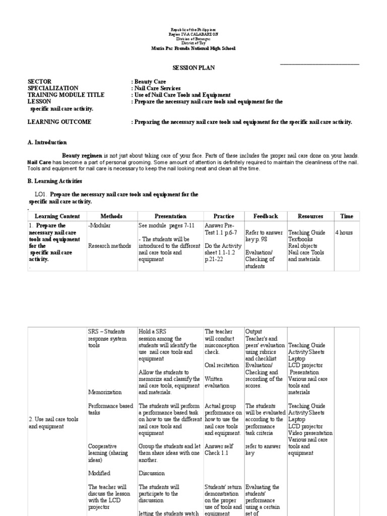 Nail manufacturing business plan pdf picture