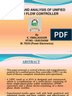 Control and Analysis of Unified Power Flow Controller