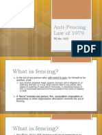 Anti-Fencing Law of 1979
