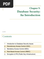 Chapter 9 Database Security