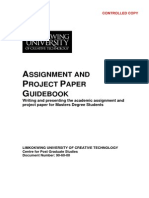 MBA Project Paper Guidebook Ver 1 5ed