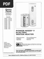 Kenmore Power Miser 9 #153.327466 Manual | PDF | Water Heating | Plumbing