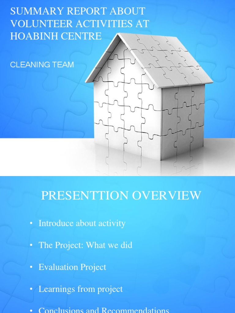 Volunteer Activities Summary at Hoabinh Centre | PDF