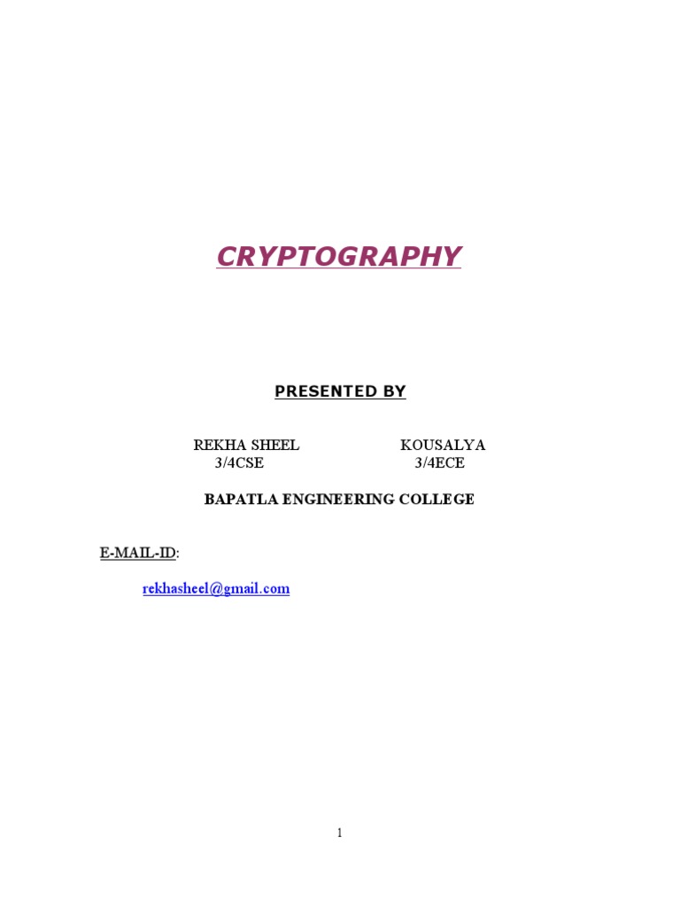 Understanding Cryptography Basics | PDF | Cryptography | Public Key ...