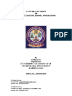 A Technical Paper ON Genomic Digital Signal Processing: Jyothishmathi Institute of Technology and Science Karimnagar