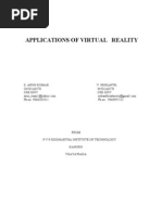 Applications of Virtual Reality