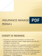 Insurance Mgmt - MODULE 1