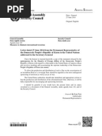 North Korea's Letter to UN