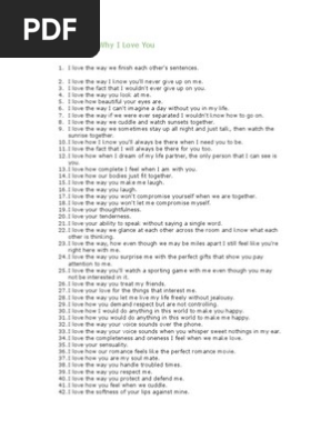 101 Reasons Why I Love You