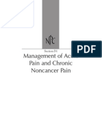 Management of Acute Pain and Chronic Noncancer Pain