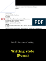  Structure of Writing