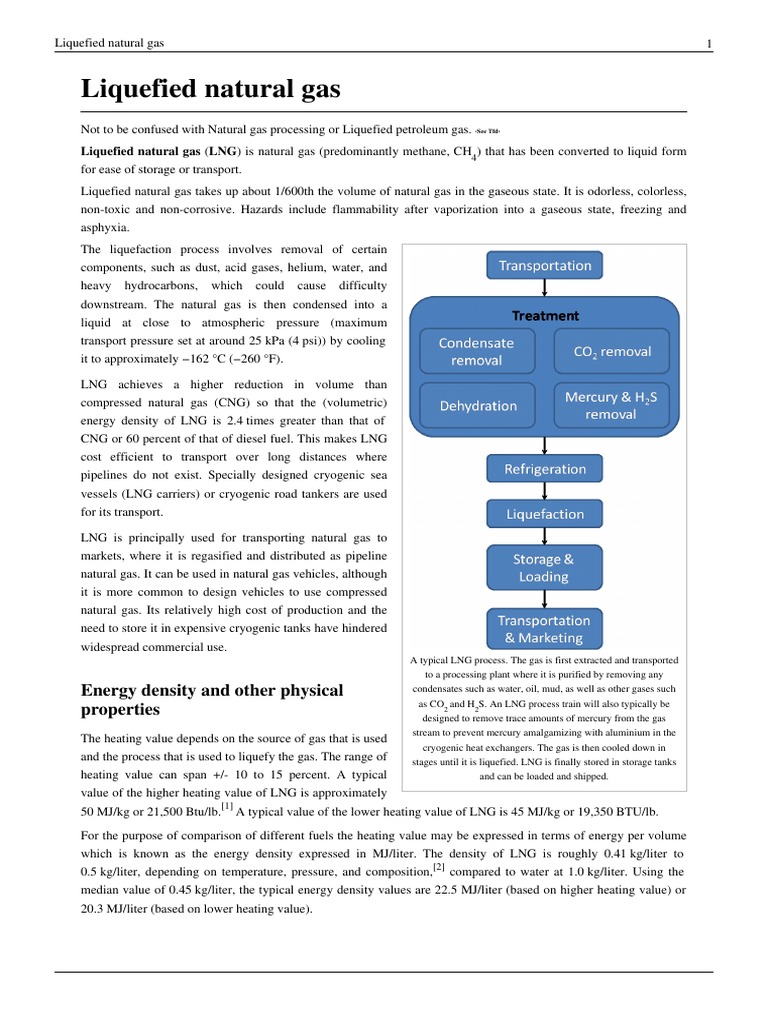 Liquefied Natural Gas | PDF | Liquefied Natural Gas | Natural Gas