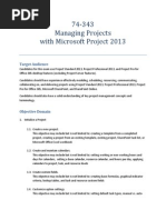 74-343 Managing Projects With Microsoft Project 2013