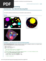 The World of Bouncing Balls - An Introduction To Java Game Programming