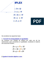 Ejercicio Simplex