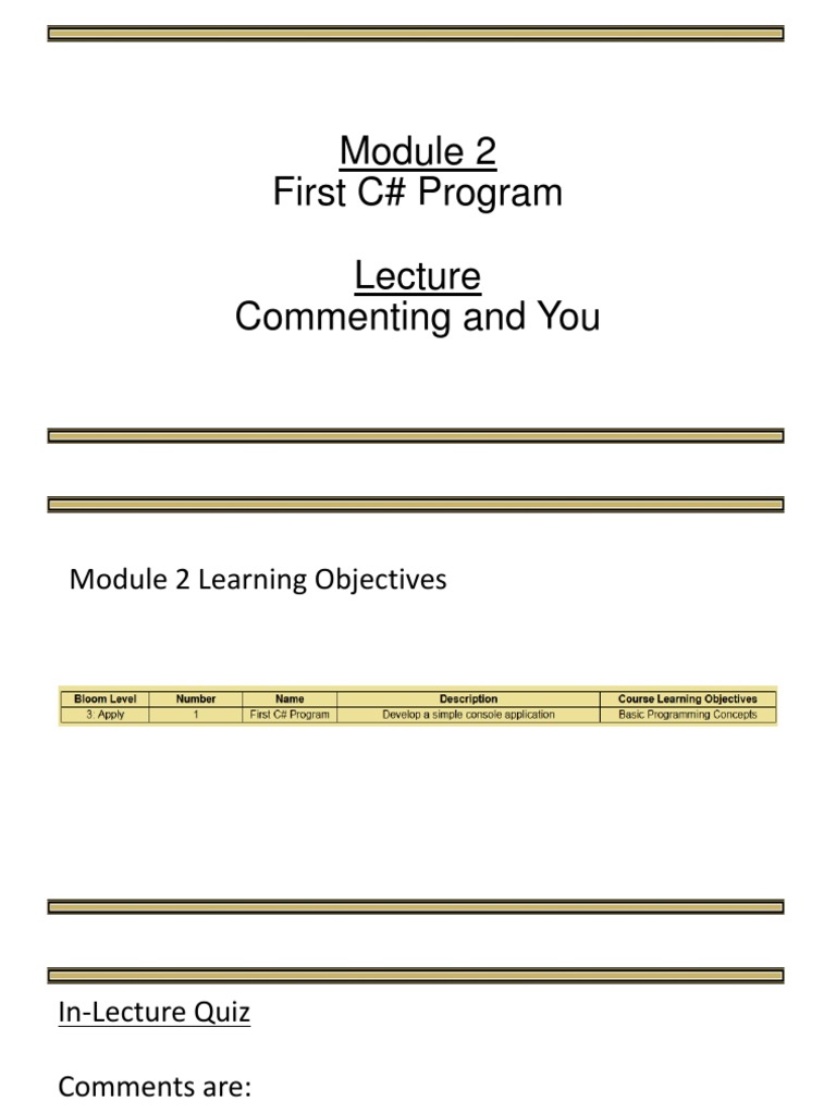 Commenting and You | PDF