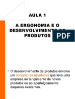 Aula 01 - Ergonomia e Desenvolvimento de Produtos